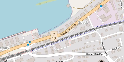 Seehotel auf Satellitenbild