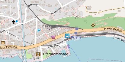 Seehotel auf Satellitenbild