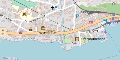 Seehotel auf Satellitenbild