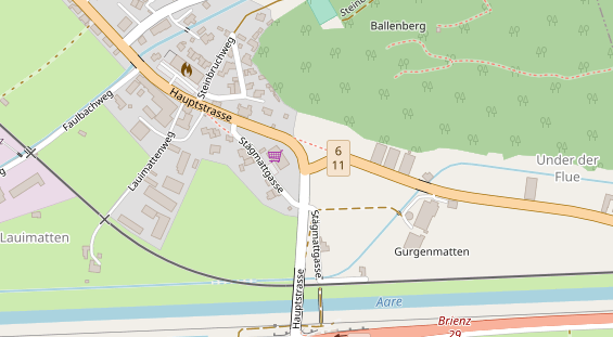 Seehotel auf Satellitenbild