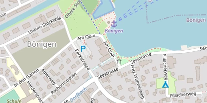 Seehotel auf Satellitenbild