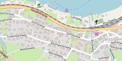 Seehotel auf Satellitenbild
