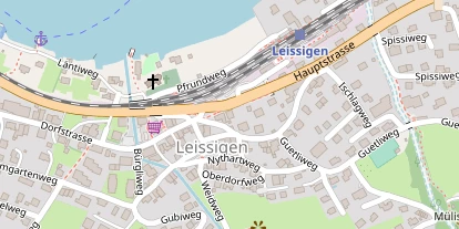 Seehotel auf Satellitenbild