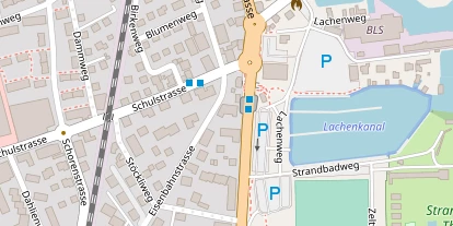 Seehotel auf Satellitenbild