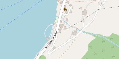Seehotel auf Satellitenbild