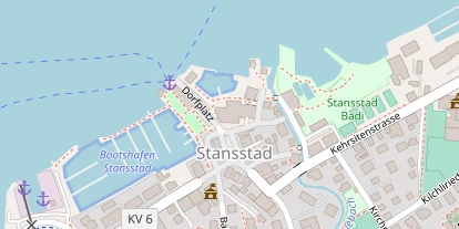 Seehotel auf Satellitenbild