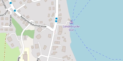 Seehotel auf Satellitenbild