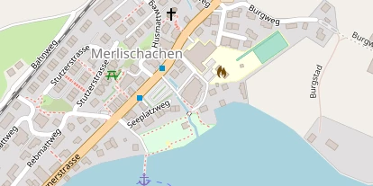 Seehotel auf Satellitenbild