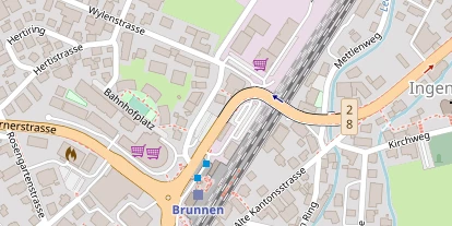 Seehotel auf Satellitenbild