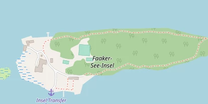 Seehotel auf Satellitenbild