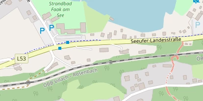 Seehotel auf Satellitenbild