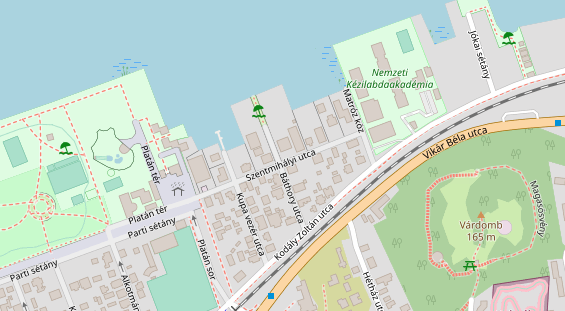 Seehotel auf Satellitenbild