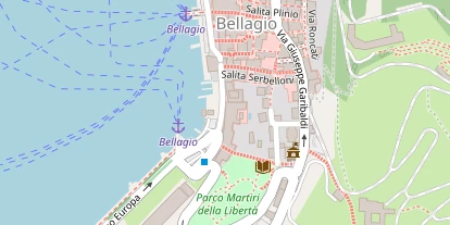 Seehotel auf Satellitenbild