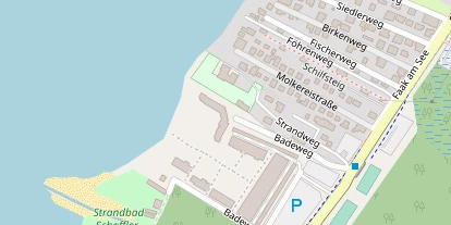 Seehotel auf Satellitenbild