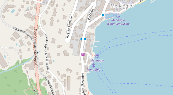 Seehotel auf Satellitenbild