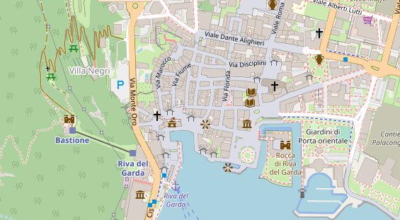 Seehotel auf Satellitenbild