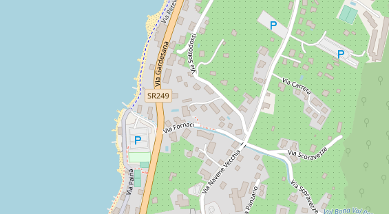 Seehotel auf Satellitenbild