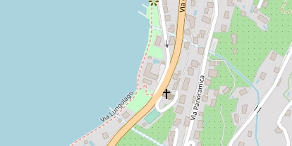 Seehotel auf Satellitenbild