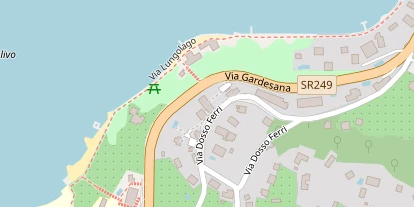 Seehotel auf Satellitenbild