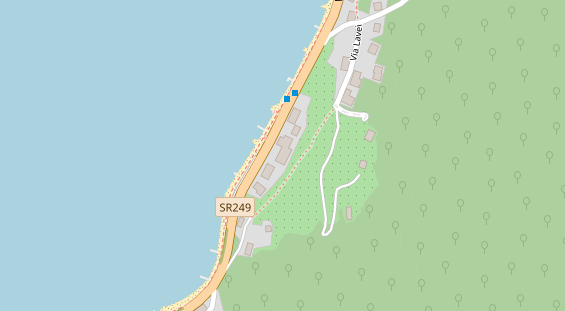 Seehotel auf Satellitenbild