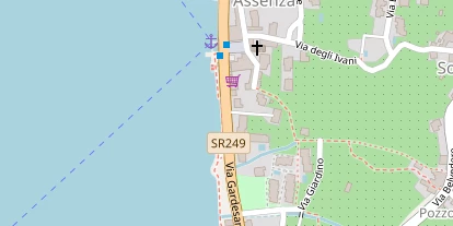 Seehotel auf Satellitenbild