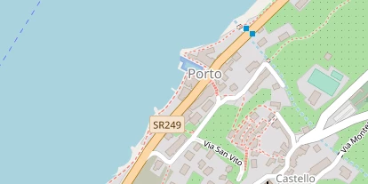 Seehotel auf Satellitenbild
