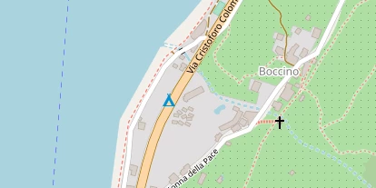 Seehotel auf Satellitenbild