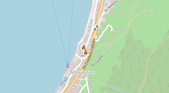 Seehotel auf Satellitenbild