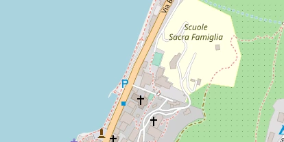 Seehotel auf Satellitenbild