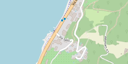 Seehotel auf Satellitenbild