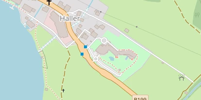 Seehotel auf Satellitenbild