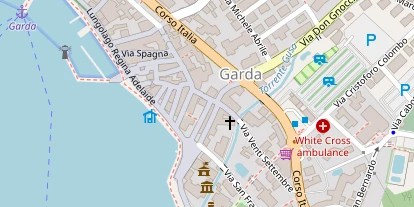 Seehotel auf Satellitenbild