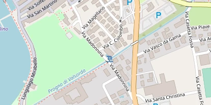 Seehotel auf Satellitenbild