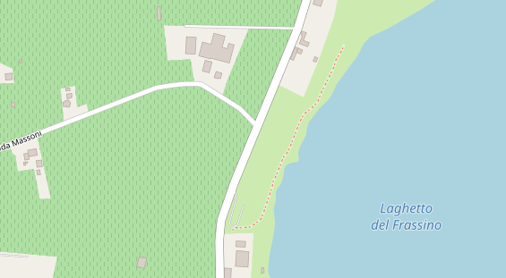 Seehotel auf Satellitenbild