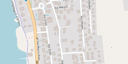 Seehotel auf Satellitenbild