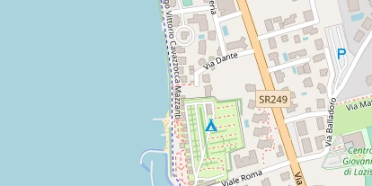 Seehotel auf Satellitenbild