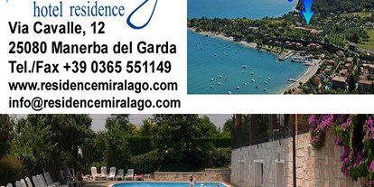 Hotels am See - Art des Seezugangs: öffentlicher Seezugang - Italien - Hotel Residence Miralago, Manerba - Hotel Residence Miralago