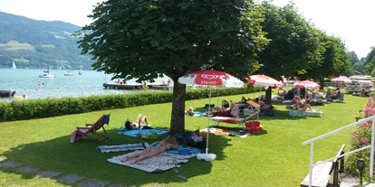 Hotels am See - Liegewiese direkt am See - Winkl (Straßwalchen) - Hauseigener Badeplatz - Seegasthof & Segelschule Weisse Taube