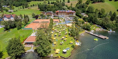 Hotels am See - Liegewiese direkt am See - Oberwöllan - Anlage Brennseehof - Familien - Sportresort BRENNSEEHOF 