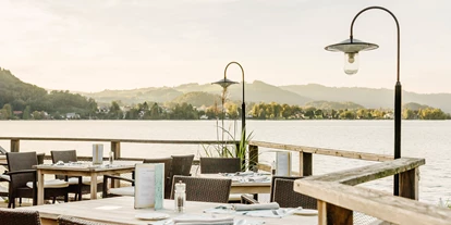 Hotels am See - Umgebungsschwerpunkt: Fluss - Oberösterreich - Terrasse - Seehotel Das Traunsee