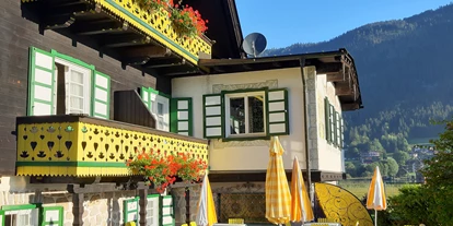 Hotels am See - Umgebungsschwerpunkt: See - Grünburg (Hermagor-Pressegger See) - Frühstücksterrasse Harrida - Hotel Harrida
