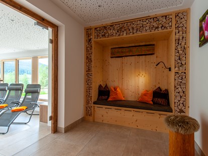 Hotels am See - Bettgrößen: Doppelbett - Egg (Hermagor-Pressegger See) - Bereich Sauna & Entspannen - Wiesenhof****