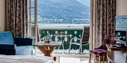 Hotels am See - Umgebungsschwerpunkt: Fluss - PLZ 4865 (Österreich) - Doppelzimmer mit Seeblick - Hotel Peter am Wolfgangsee