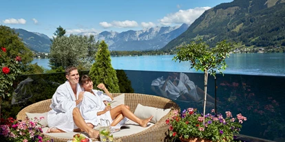 Hotels am See - Pools: Innenpool - Ullach - GRANDSPA Terrasse - GRAND HOTEL ZELL AM SEE