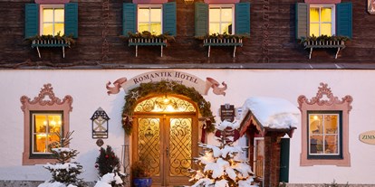 Hotels am See - Abendmenü: 3 bis 5 Gänge - Hohlwegen - Vorderansicht Romantikhotel Zell am See - RomantikHotel Zell Am See