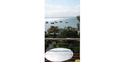 Hotels am See - Hunde: erlaubt - Kümmertshausen - Blick vom Balkon - Panorama Hotel Sonnenstube