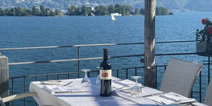 Hotels am See - Verpflegung: Frühstück - PLZ 6612 (Schweiz) - Blick auf die Brissago Inseln - Art Hotel Posta al lago