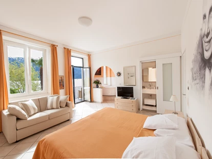 Hotels am See - Bettgrößen: Doppelbett - Agarone - Zimmer Zacharias - Art Hotel Posta al lago