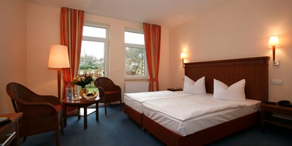 Hotels am See - Hotel unmittelbar am See - Mecklenburg-Vorpommern - Doppelzimmer Large mit Terrasse - Seehotel Heidehof