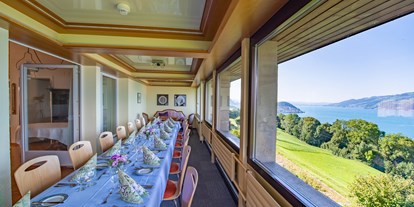 Hotels am See - Abendmenü: 3 bis 5 Gänge - Schweiz - Feste feiern mit Aussicht - Hotel Sunnehüsi